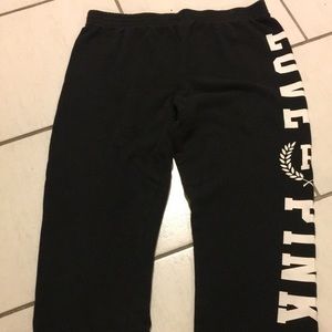 comfy black sweatpants from vs pink